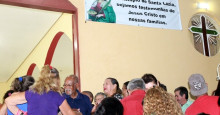 Na 9ª noite do festejo de Santa Luzia o celebrante foi o padre Antonio Luis