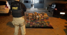Em Picos, PRF apreende 380 kg de maconha em fundo falso de caminhão