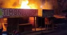 VÃDEO: incêndio atinge a Ceasa de Timon e destrói barracas