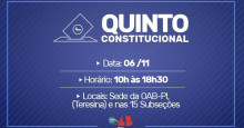 Quinto Constitucional do TJ-PI: OAB Piauí realiza eleição no dia 06 de novembro