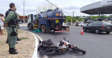 Motociclista morre após ser atropelado por caminhão na Ponte da Primavera, em Teresina