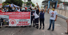Vídeo: socorristas do SAMU fazem protesto e pedem regularização da profissão em Teresina