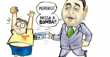 Confira a charge de Jota A publicada nesta segunda-feira (27/03) no Jornal O Dia