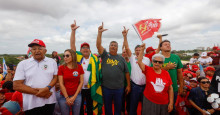 Lideranças do Piauí e Maranhão se unem e fazem ato pró-Lula na Ponte da Amizade