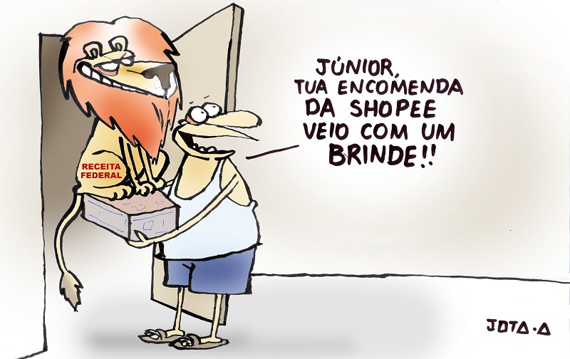 Charge do Jota A publicada em 13/04/2023 no Jornal O Dia