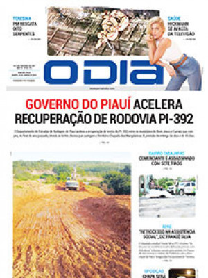 Jornal O Dia - Governo do Piauí acelera recuperação de rodovia pi-392