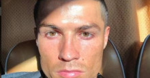 Cristiano Ronaldo chega para audiência sobre fraude fiscal em Madri