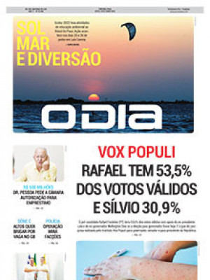 Jornal O Dia - Vox Populi Rafael tem 53,5% dos votos válidos e Sílvio 30,9%