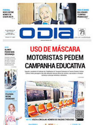 Jornal O Dia - USO DE MÁSCARA MOTORISTAS PEDEM CAMPANHA EDUCATIVA