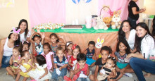 Programa Criança Feliz recebe festa de Páscoa