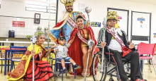 Bailinho de Carnaval anima crianças em tratamento de câncer
