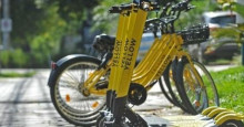 Yellow usa QR codes para alugar bicicletas com pagamento em dinheiro