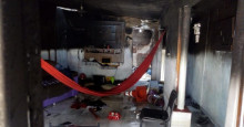 Sargento do Exército ateia fogo na própria casa no Monte Castelo e foge