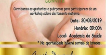 Agosto dourado: Equipes do PSF realiza workshop sobre aleitamento materno