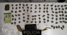 Polícia prende traficante e apreende mais de R$ 2 mil em drogas