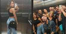 Anitta curte balada com amigos e posta selfie ousada