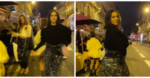 Bruna Marquezine dança com amigas em Paris após desfile