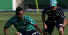 Sem Gómez, Verdão treina posse de bola e tem volta de Angulo