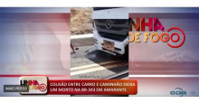 Colisão entre carro e caminhão deixa um morto em Amarante