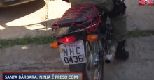 Santa Bárbara: Homem é preso com revólver moto roubada
