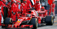 Ferrari evita encontro de Vettel e Leclerc após batida em Interlagos
