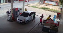 Vídeo: Suspeito de assalto é morto por cliente de posto de gasolina