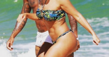 Nego do Borel posta foto com Anitta na praia e gera reações