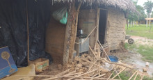 Defesa Civil presta assistência Ã  família que teve a casa desmoronada