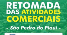 São Pedro do Piauí inicia Plano de retomada das atividades comerciais