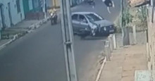 Acidente de moto: Motociclista voa durante colisão em Campo Maior