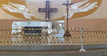 Reabertura: Santuário de Santa Cruz dos Milagres recebe fiéis