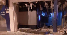 Vídeo: Em Teresina, bandidos explodem posto de atendimento da Caixa