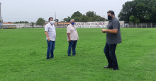 FFP vistoria gramado do estádio Felipão, em Altos; veja fotos