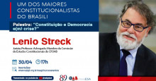 #89Anos: OAB Piauí realizará palestra com o jurista Lenio Streck