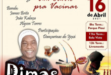 Dimas Bezerra fará apresentação musical em postos de vacinação contra a Covid-19