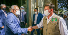 Dr. Pessoa recebe ministro João Roma no Palácio da Cidade