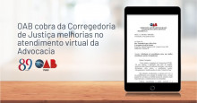 OAB cobra da Corregedoria de Justiça melhorias no atendimento virtual da Advocacia