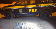 PRF encontra explosivos escondidos em fundo falso de carro em Valença