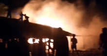 Moradores de Barra Grande controlam incêndio em barracas