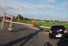 Acidentes de trânsito no Piauí derrubam média de 6 postes por dia