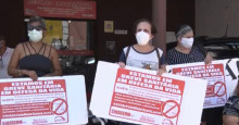 Em protesto, profissionais da educação de Teresina cobram direitos Ã  Prefeitura