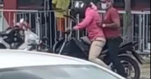 Vídeo flagra dupla suspeita de ‘parada dada’ em banco na Tabuleta; roubo foi de R$ 10 mil