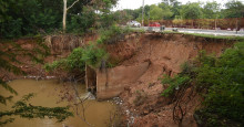 Quase um mês após interdição, trecho da Av. Maranhão continua com risco de desabamento