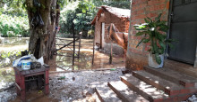 Mais de 30 famílias ficam desabrigadas após cheia do Rio Poti