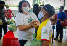 Distribuição de cestas básicas para população de maior vulnerabilidade social