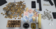 Em Teresina, polícia encontra submetralhadora em boca de fumo