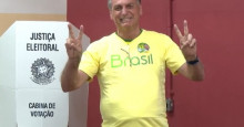 Vídeo: Jair Bolsonaro vota no Rio e fala em “expectativa de vitória”