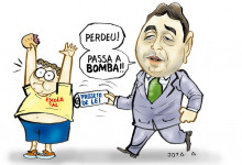 Confira a charge de Jota A publicada nesta segunda-feira (27/03) no Jornal O Dia