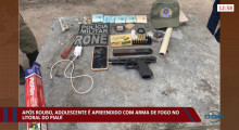 Adolescente é apreendido com arma de fogo no litoral do Piauí após roubo 11 01 2022