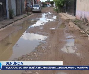 TV O Dia - Moradores do nova brasília reclamam de falta de saneamento no bairro ODN 08 04 2022